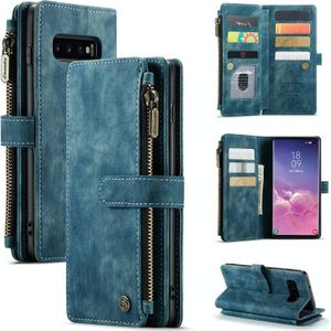 Voor Samsung Galaxy S10 Caseme-C30 PU + TPU Multifunctionele Horizontale Flip Lederen Case met Houder & Card Slot & Portemonnee & Rits Pocket