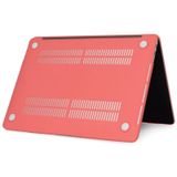 Laptop matte harde beschermhoes voor MacBook Air 13 3 inch A1466 (2012-2017)/A1369 (2010-2012) (koraal rood)