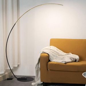Eenvoudige creatieve visserij type lezing tafellamp woonkamer sofa slaapkamer vloer lamp  lichte kleur: wit licht (zwart)