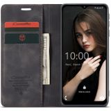 Voor Samsung Galaxy A12 CaseMe 013 Multifunctioneel Horizontaal Flip Lederen Hoesje met Houder > Kaartsleuf > Portemonnee(Zwart)