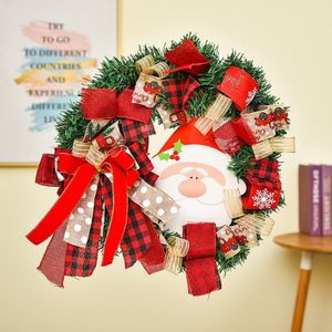 Kerstversieringscane krans Garland deurhanger  maat: 38cm (oude man)