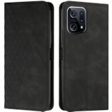For OPPO Find X5 Pro Diamond Splicing Skin Feel Magnetic Leather Phone Case(Black)