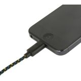 Geweven Nylon stijl USB Data Transfer / laad Kabel voor iPhone 6 / 6S & 6 Plus / 6S Plus / iPhone 5 & 5S & 5C, Lengte: 3 meter (zwart)