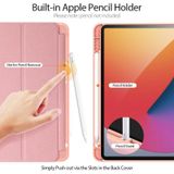 DUX DUCIS Domo-serie horizontale flip magnetische TPU + PU lederen koffer met drie-opvouwbare houder & pensleuf & slaap / wekfunctie voor iPad Pro 11 (2021)/(2020)(roze)