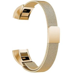 RVS magneet polsband voor FITBIT Alta  grootte: klein  130-170mm (goud)