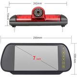 PZ460 Auto Waterdicht HD High Position Brake Light View Camera + 7 inch Rearview Monitor voor Fiat / Citroen / Peugeot