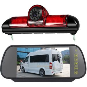 PZ460 Auto Waterdicht HD High Position Brake Light View Camera + 7 inch Rearview Monitor voor Fiat / Citroen / Peugeot