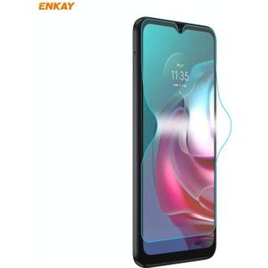 Voor Motorola Moto G30 / G20 / G10 ENKAY Hat-Prince Full Glue Full Coverage Screen Protector Explosieveilige Hydrogel Film