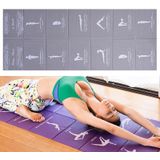 YM15C Draagbare Reizen Dikke Vouwen Yoga Pad Student Nnap Mat  Dikte: 5mm (Gray Print)