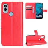 For Kyocera Android One S9 Retro Crazy Horse Texture Leather Phone Case(Red)