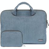 Lisen LS-116 Simple Laptop Bag Business Laptop Liner Tas  Grootte: 11.6 Inch (Sneeuwvlok Nylon Lichtblauw)