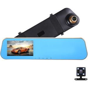 4.19 Inch Auto Achteruitkijkspiegel HD Night Vision Dubbele opname Driving Recorder DVR Support Motion Detection / Loop-opname