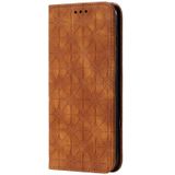 Voor iPhone 7 Plus / 8 Plus Lucky Flowers Embossing Pattern Magnetic Horizontal Flip Leather Case met Holder & Card Slots(Brown)