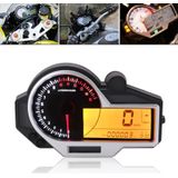 Speedpark Universal Motorcycle Instrument Kleurrijke LED LCD N1-6 Snelheidsmeter Kilometerteller Toerenteller