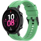 Voor Huawei Watch GT 2 42mm Siliconen vervangende polsbandje met zwarte gesp (Mint Green)