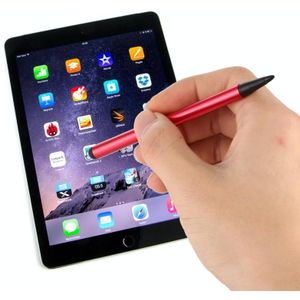 Resistive Capacitieve Touch Screen Precision Touch Double Tip Stylus Pen (Rood)