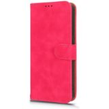 Voor ZTE Blade V40 Design Skin Feel Magnetic Flip lederen telefoonhoes (roze rood)