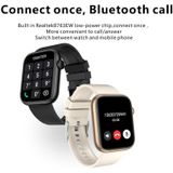 QX7 1 85 inch TFT-scherm Smart Watch  ondersteuning voor Bluetooth-oproep / haardbewaking / 100+ sportmodi (beige goud)