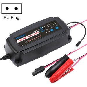 12V 2A/4A/8A 7 fase opladen batterij oplader voor auto motorfiets  EU-stekker