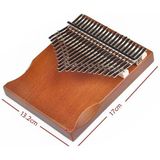 21-toons duim piano Kalimba draagbaar muziekinstrument (bruin)