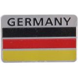 Duitsland vlag stijl metalen auto Sticker