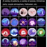 C210 Kerstmis / Halloween / Tanabata Kleurrijke Laser Star Projection Light Led Night Light (paar 1)