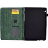 Voor Huawei MatePad T5 10.0 Rhombus relif lederen Smart Tablet Case(Groen)