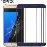 10 PCS front screen buitenste glazen lens voor Samsung Galaxy S7 / G930 (zwart)