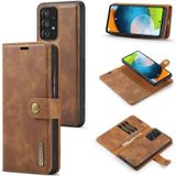 For Samsung Galaxy A53 5G DG.MING Crazy Horse Texture Detachable Magnetic Leather Phone Case(Brown)