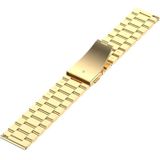 18mm Steel Wrist Strap Watch Band voor Fossil Female Sport / Charter HR / Gen 4 Q Venture HR (Goud)