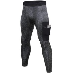 Camouflage Pocket Training Running Fast Dry High Elastic Sports Casual Tights (Color:Flower Grey Pure Black Size:XL)