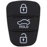 Vervanging 3 knoppen silicone pad voor Hyundai/Kia Car Key shell  zonder batterij