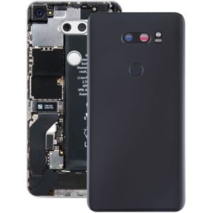 Batterij achtercover met camera lens & vingerafdruk sensor voor LG V30 +/VS996/LS998U/H933/LS998U/H930 (zwart)