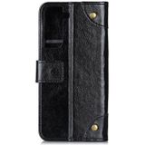 Voor Samsung Galaxy S30 / S21 Copper Buckle Nappa Textuur Horizontale Flip Lederen case met Holder & Card Slots & Wallet(Zwart)