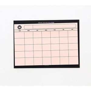 30 vellen wekelijkse planner Sticky Notes cute briefpapier Office Paper Memo pad (oranje)