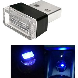 Universele PC auto USB LED sfeerverlichting noodverlichting decoratieve lamp (blauw licht)
