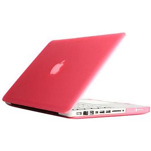 MacBook Pro 13.3 inch Frosted structuur hard Kunststof Hoesje / Case (roze)