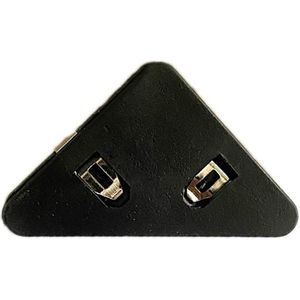 14 stks Student Test Papier Opslag Triangle Book Edge Clip (Solid Black)