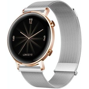 Voor Huawei Watch GT 2e / GT 42mm/46mm Milan dubbele magnetische stalen mesh horlogeband