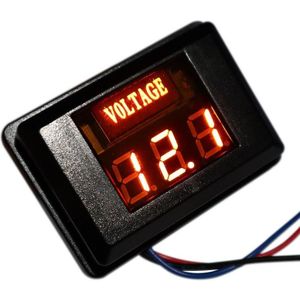 DES-2 auto accu spanningsmeter DC LED digitaal display 12V motorfiets RV jacht spanningsmeter detector