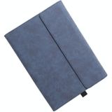 Clamshell-tablet Beschermhoes met houder voor Microsoft Surface PRO4 / 5/6 12 3 inch (schapenvachtleer / blauw)