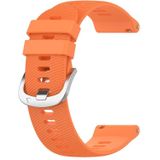Voor Garmin Forerunner 255S 18mm Effen Kleur Siliconen Horlogeband (Oranje)
