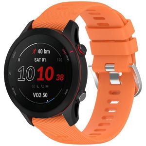 Voor Garmin Forerunner 255S 18mm Effen Kleur Siliconen Horlogeband (Oranje)