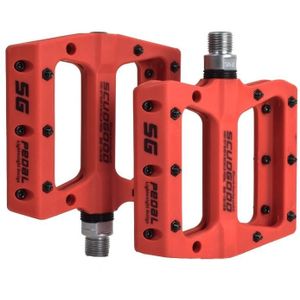 FMFXTR Mountain Bicycle Pedal Nylon Fiber Lager Non-Slip Pedal (SG-12B Orange)