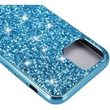 Glitter poeder schokbestendig TPU beschermende case voor iPhone 11 (zilver)
