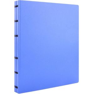 Deli 5780 groot capaciteit visitekaartje boek loose-leaf visitekaartje opslagboek 600 vellen (blauw)