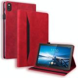 Voor Lenovo M10 FHD REL TB-X605FC / TB-X605LC Business Shockproof Horizontale Flip Lederen Case met houder  Kaart Slots & Fotolijst & Pen Slot & Slaap / Wake-up Functie (Rood)