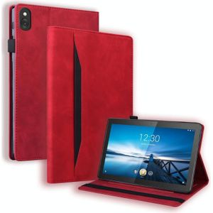 Voor Lenovo M10 FHD REL TB-X605FC / TB-X605LC Business Shockproof Horizontale Flip Lederen Case met houder  Kaart Slots & Fotolijst & Pen Slot & Slaap / Wake-up Functie (Rood)