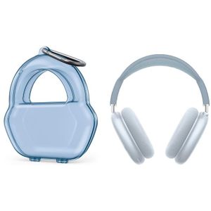 PP Jelly Color Headphone Protective Case voor AirPods Max  met Hook(Blue)