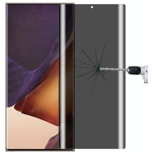 Voor Samsung Galaxy Note20 Ultra 9H 3D Gebogen Anti-gluren full screen gehard glas film